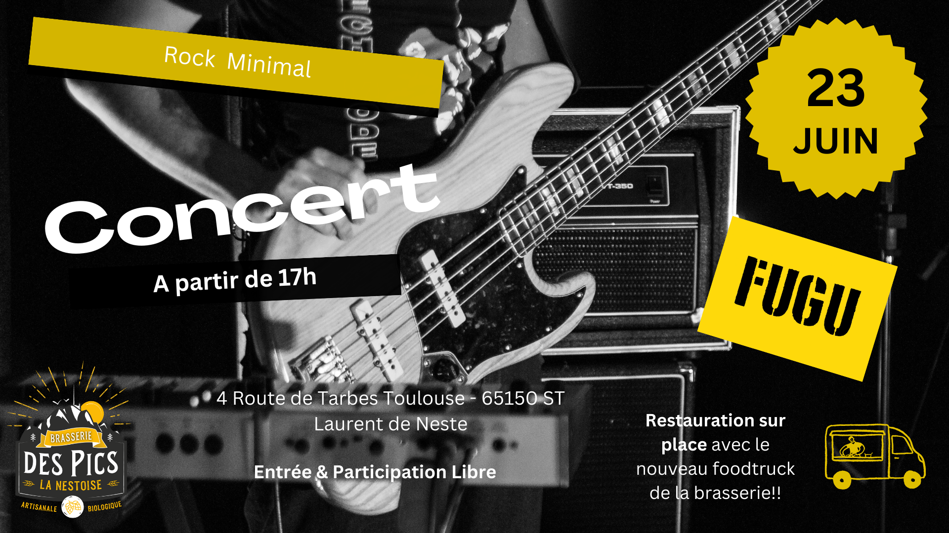 Soirée Réouverture du Bar//CONCERT + FOODTRUCK