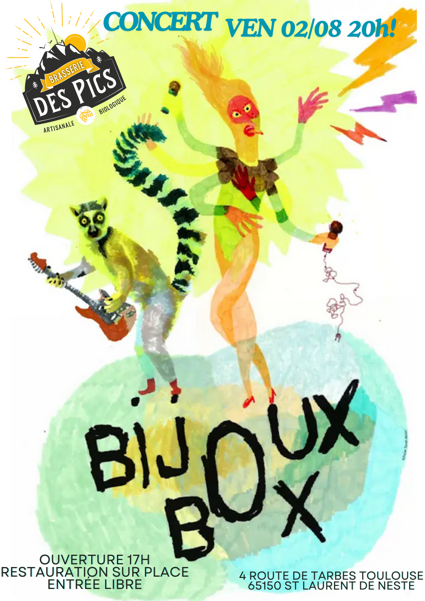 CONCERT VEN 02/08 : BIJOU BOX (NOISY POP)